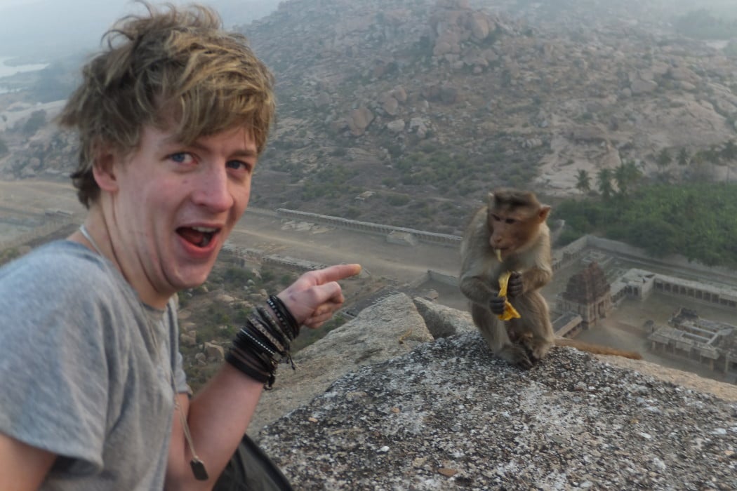 Broke Backpacker and brother in Hampi, India