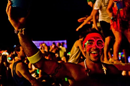 Full moon party at one of Thailand's islands