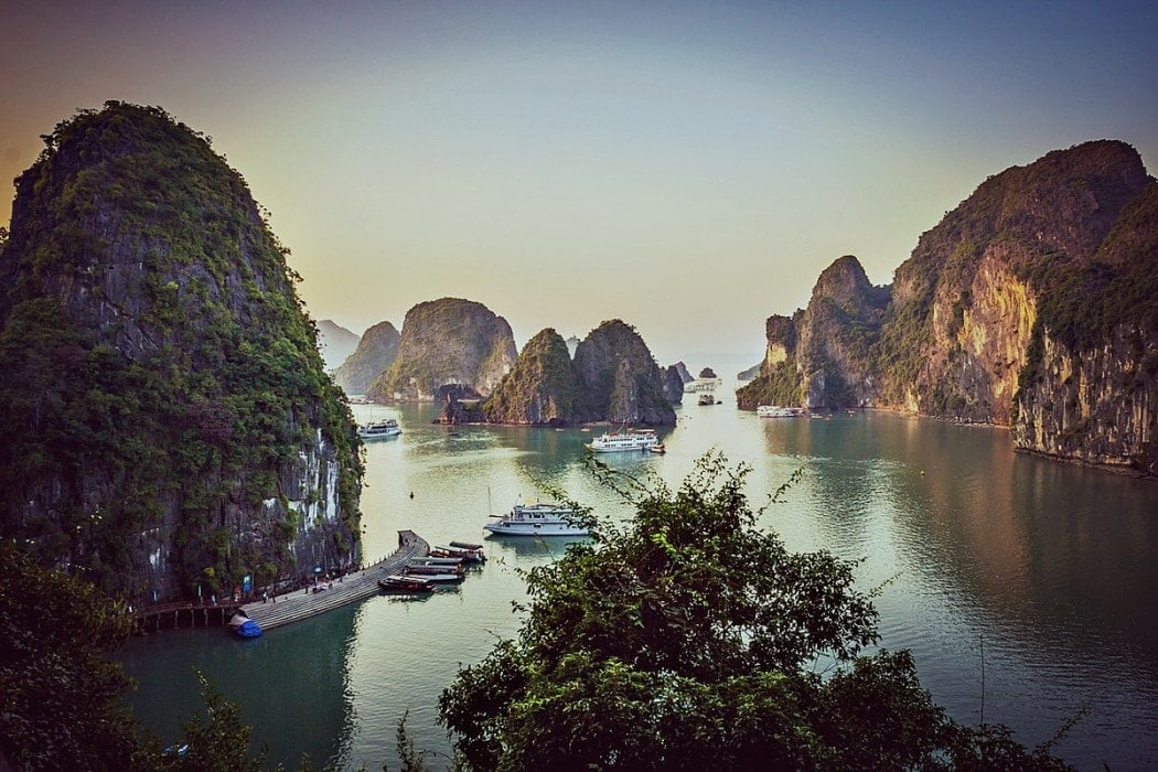 A still Halong Bay - One of my top highlights of backpacking in Vietnam