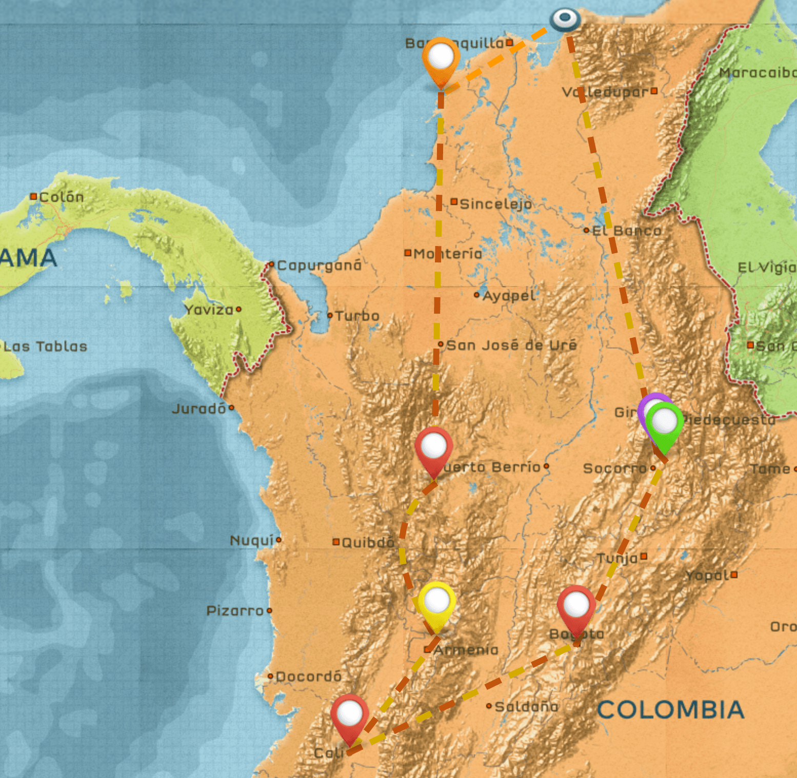 Colombia Itinerary #1