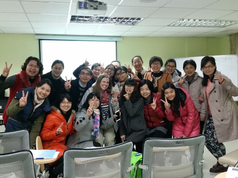 Liz and her Doctors in China