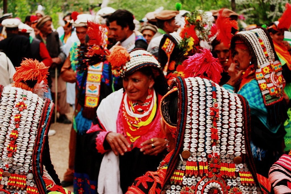 Old kalasha women, Pakistan