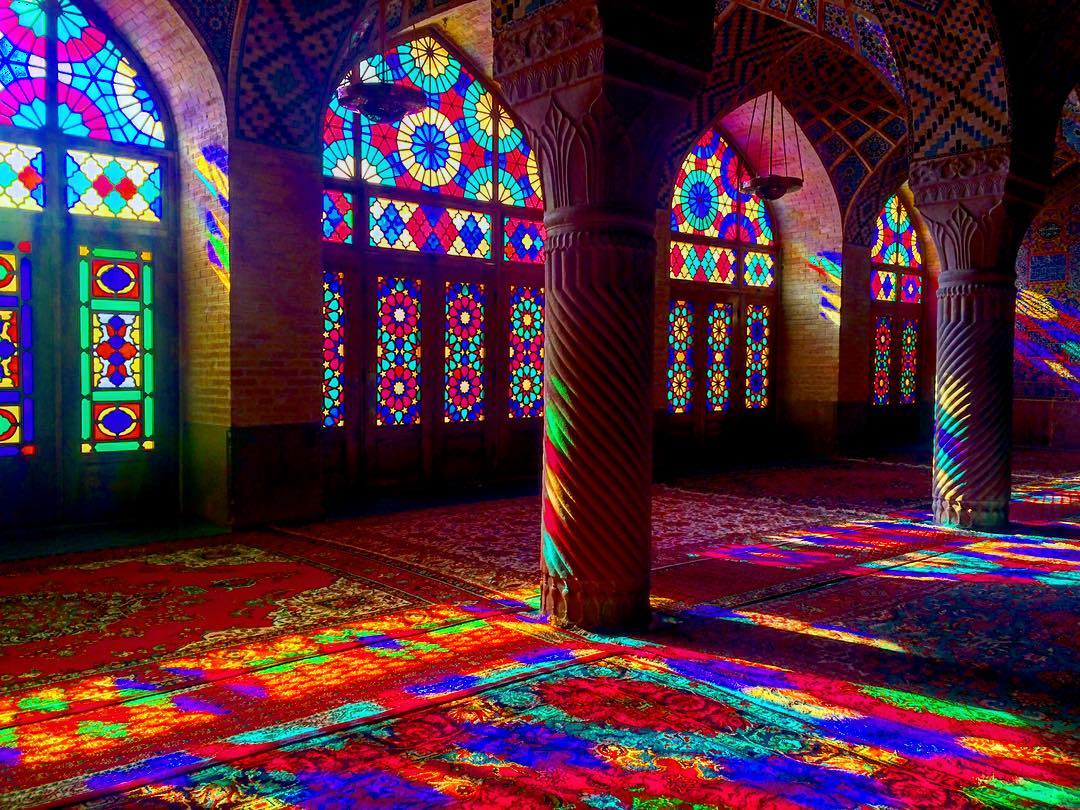 My absolute favorite place to visit in Iran - Nasir-al-Molk Mosque