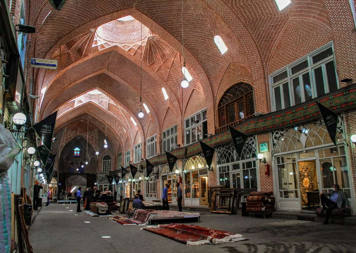 Bazaar of Tabriz - a place to go in Iran for people crossing from Europe