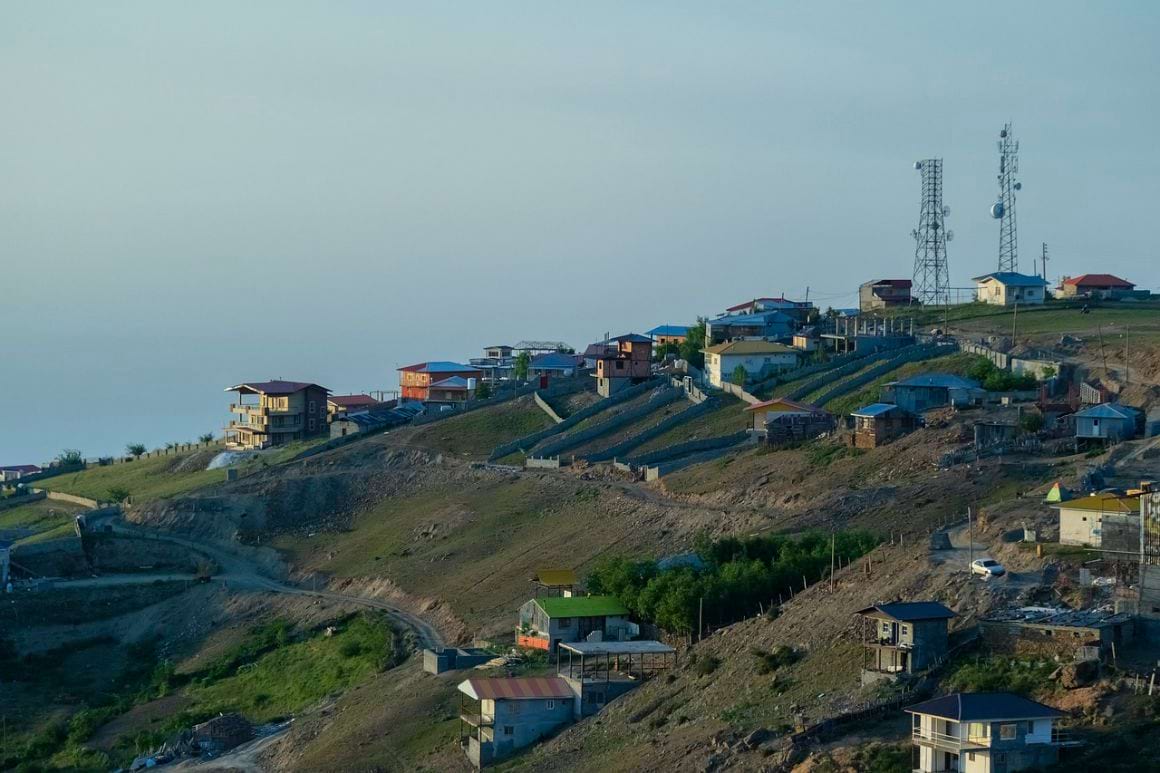 Iran town village