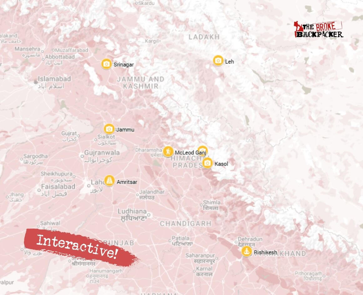 Backpacking India 1-Month Itinerary # 3 - Mountains and Yoga in Northern India