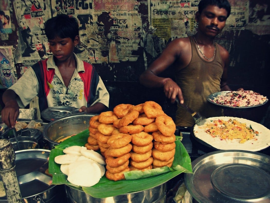 Street food in Kathmandu, Nepal