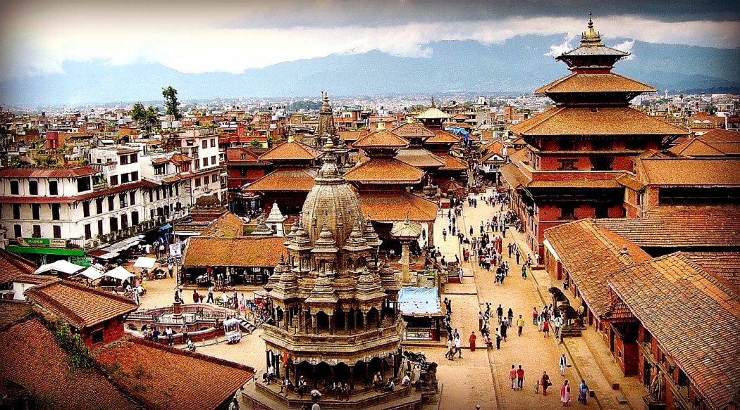 A bunch of tourist attractions and historical sites in Kathmandu