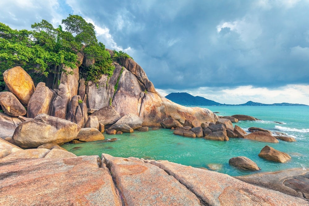 Grandfather and Grandmother Rocks (Hin Ta Hin Yai), natural rock formation seen while staying in Koh Samui