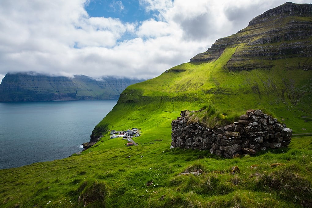 Faroe Islands hills - Trollanes - Kalsoy Island