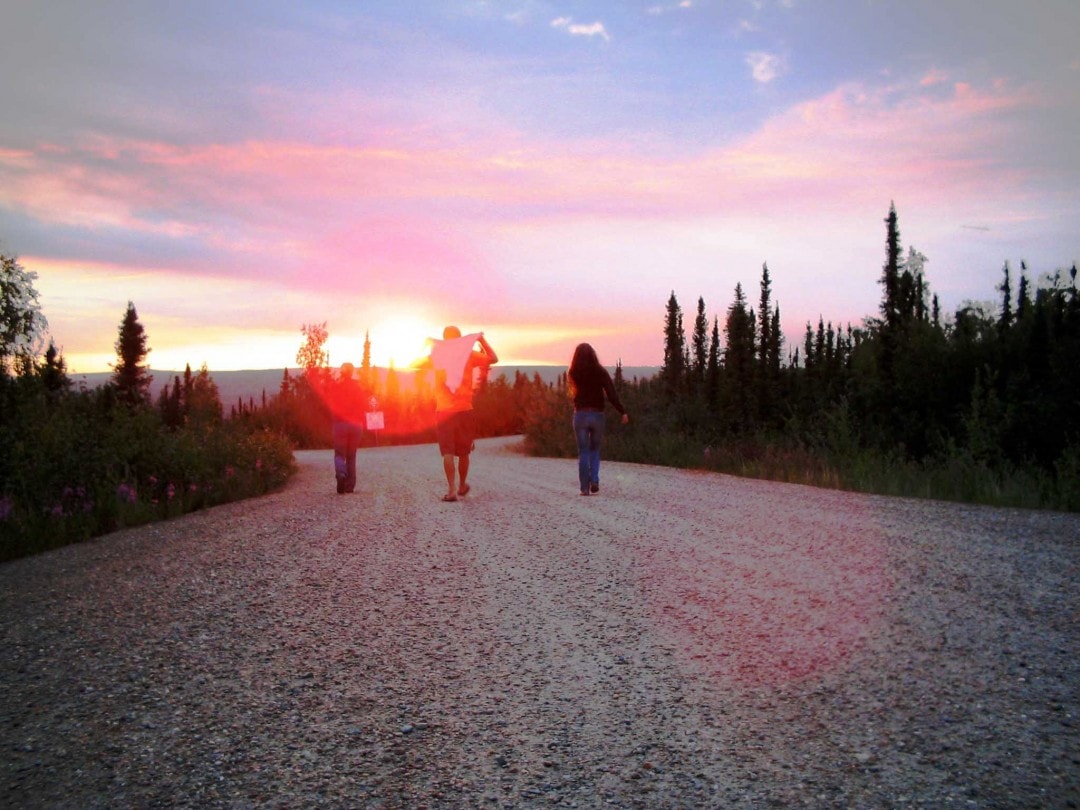 Alaska road trip-midnight sun