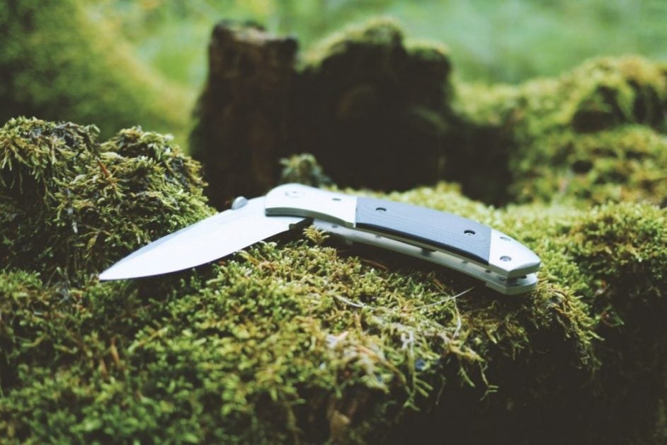 A knife is a camping essential idea for hikers and adventurers