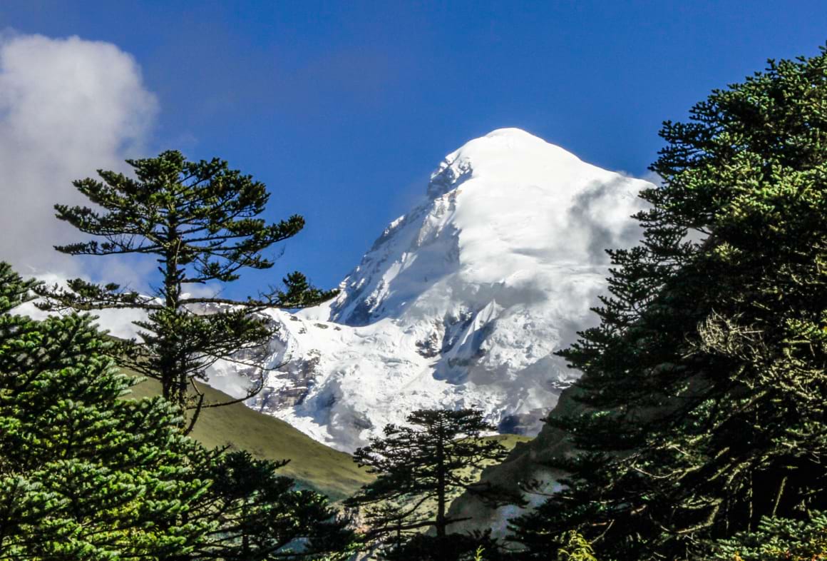 Jomolhari mountain Bhutan