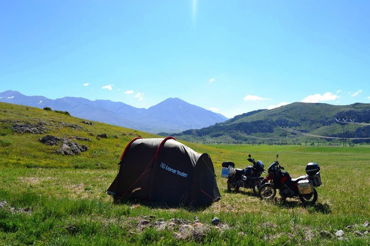 lone rider top motorcycle tent