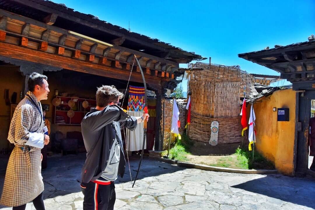 travel to Bhutan archery in bhutan