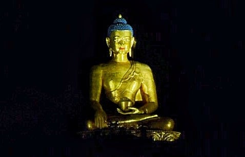 travel to Bhutan buddha at night