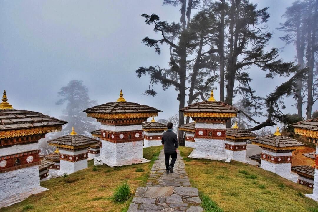 travel to Bhutan stupa in bhutan