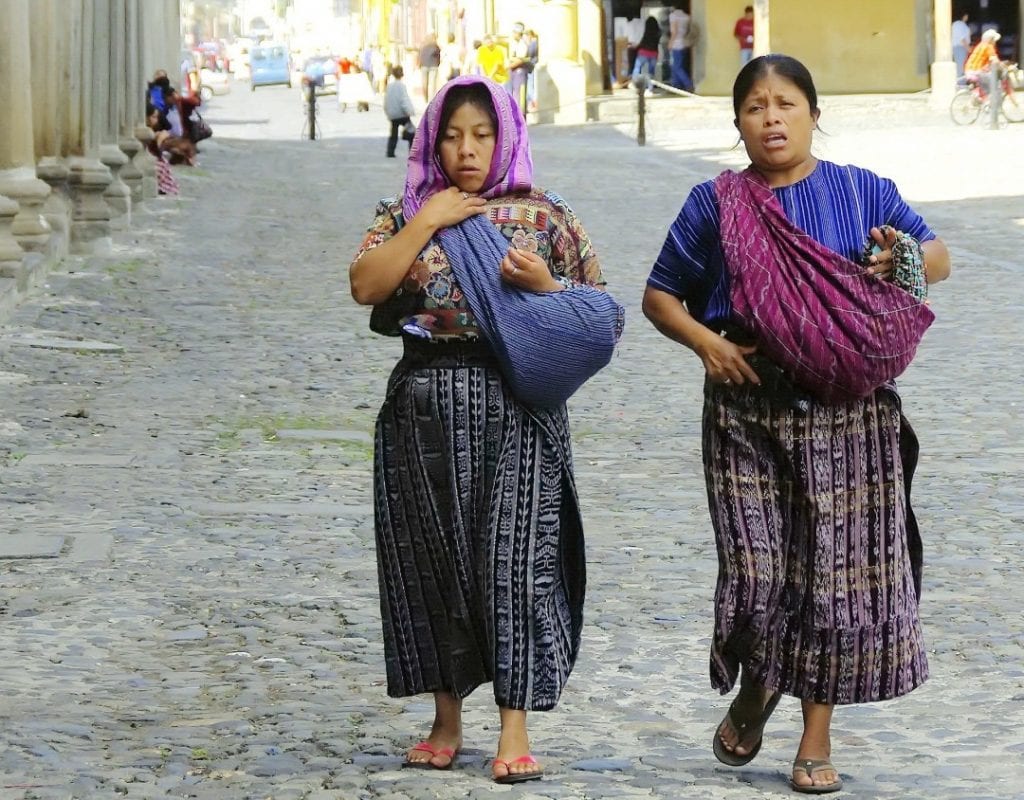 Guatemalan women on the street