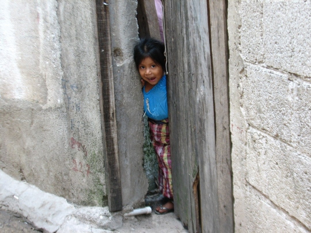 Little Guatemalan girl smiling
