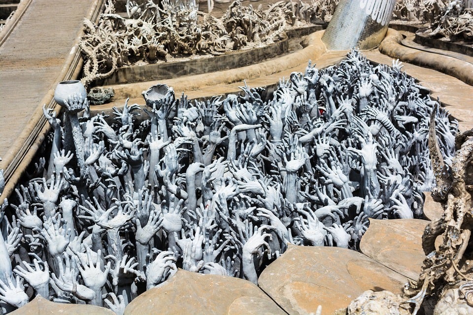 Hell Temple hands: Places to see in Thailand to get the heebie jeebies