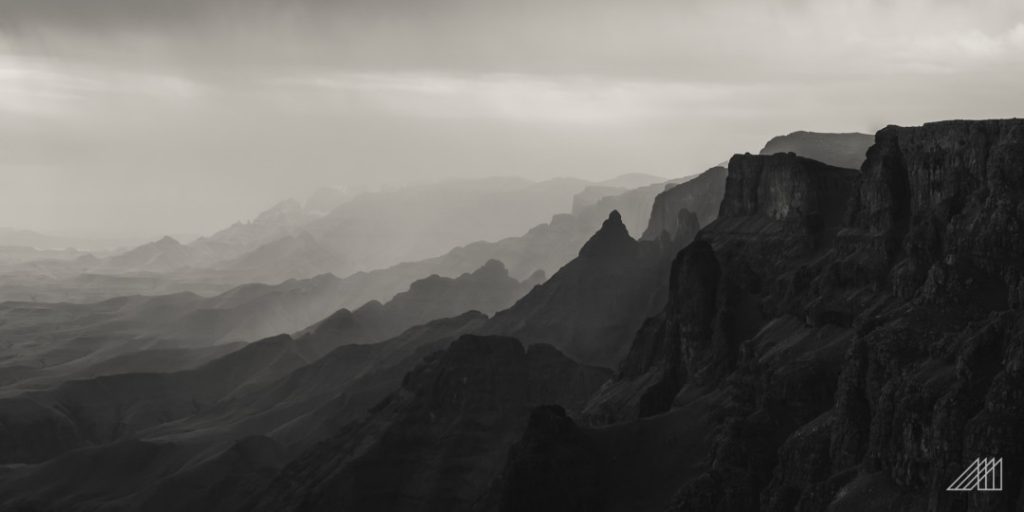 Rainstorm Escarpment Drakensberg of South Africa