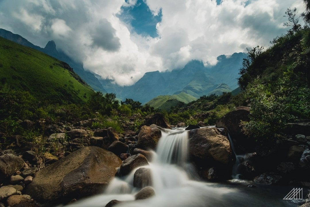 Drakensberg Thunderstorm Leslies Gap Trail of South Africa