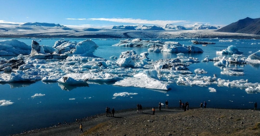 Glacier Lagoon on a sunny day