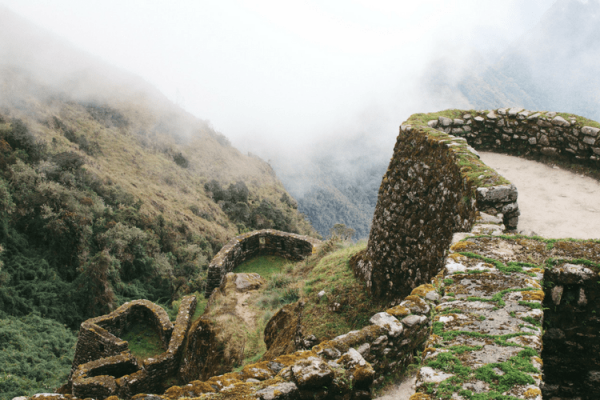 Scenic overlook on Machu Picchu