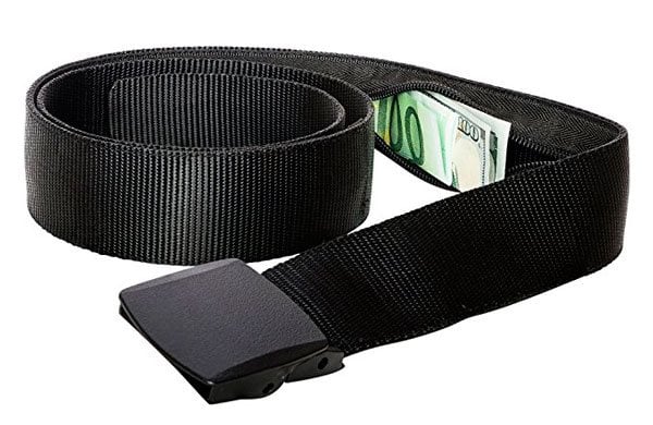 Zero Grid Security Belt to hide your money while travelling