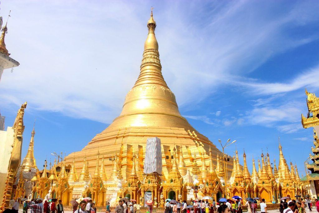 Shwedagon Pagoda - most famous tourist attraction in Yangon and Myanmar