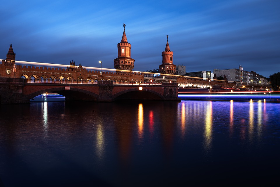 Berlin city looking mighty pretty at night