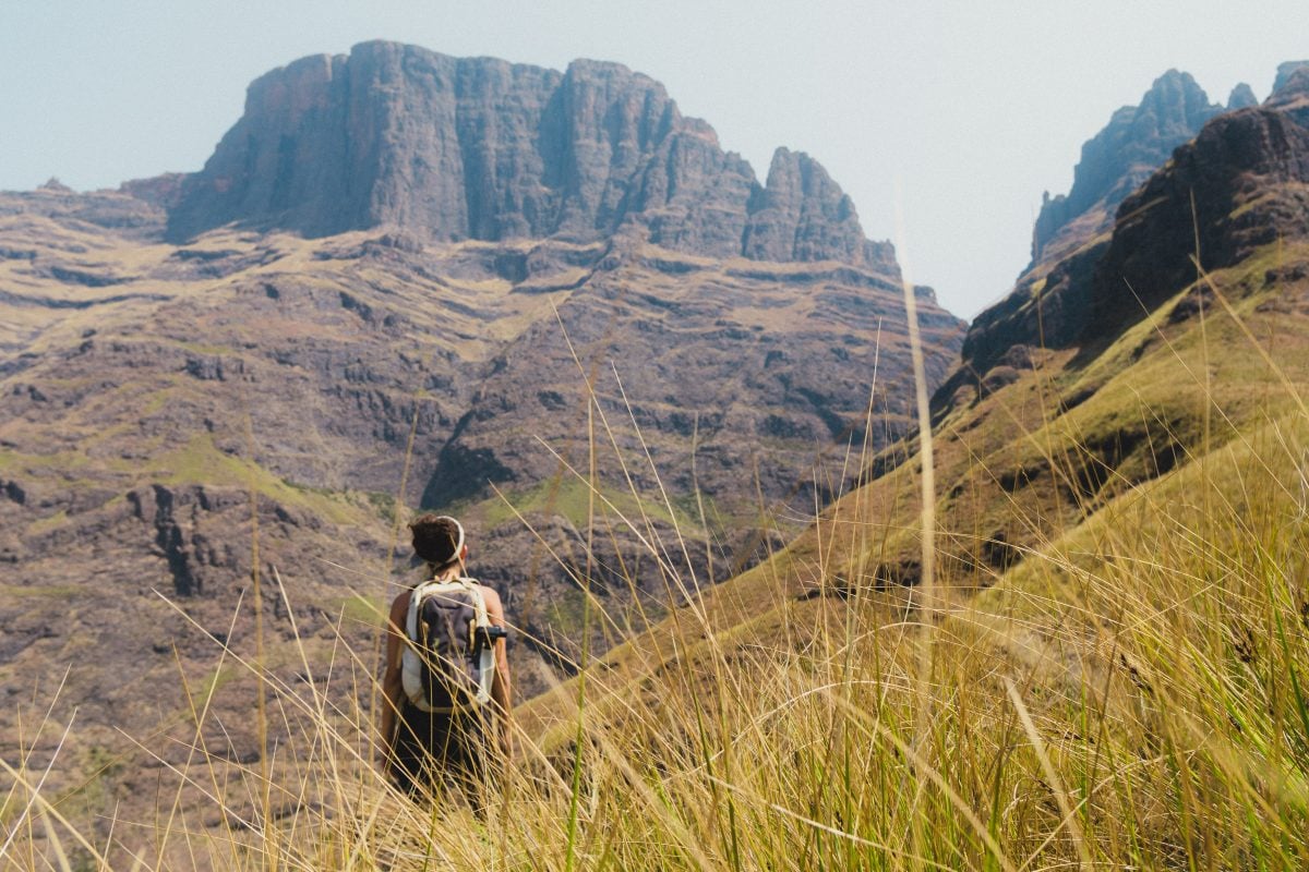 Backpacking south africa Drakensberg 