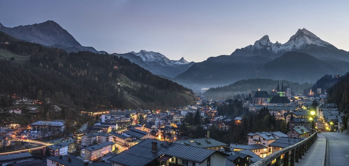 beautiful Bavarian alps while backpackign Germany