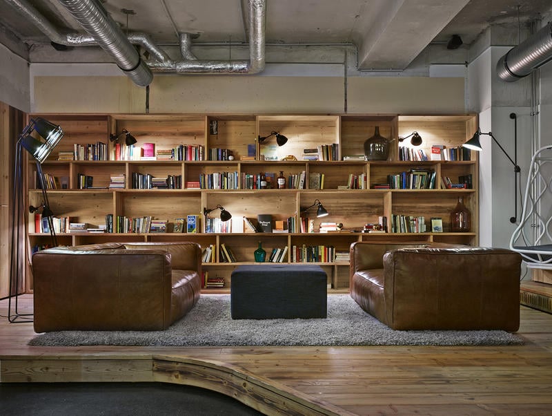 Trendy book library at Generator Mitte
