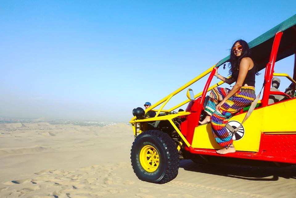 Dune bashing in Huacachina desert in Peru