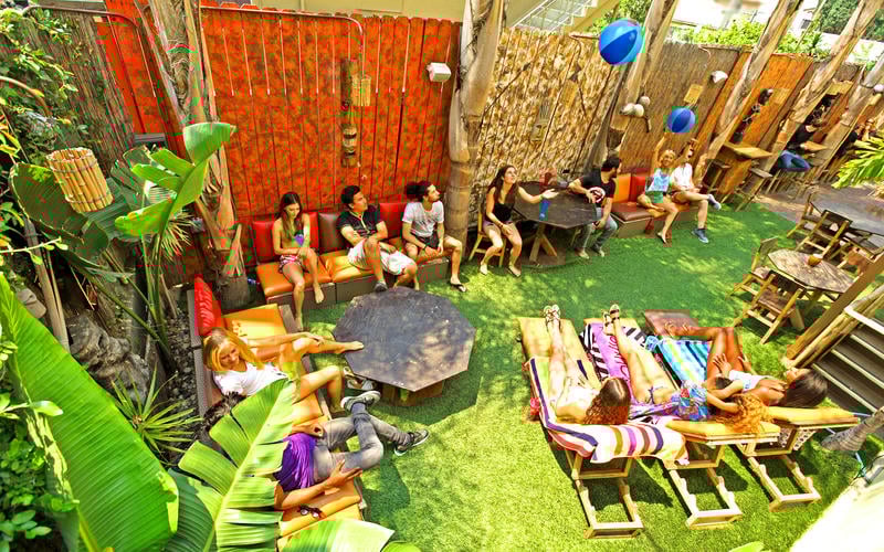 Banana Bungalow Hollywood best hostels in Los Angeles