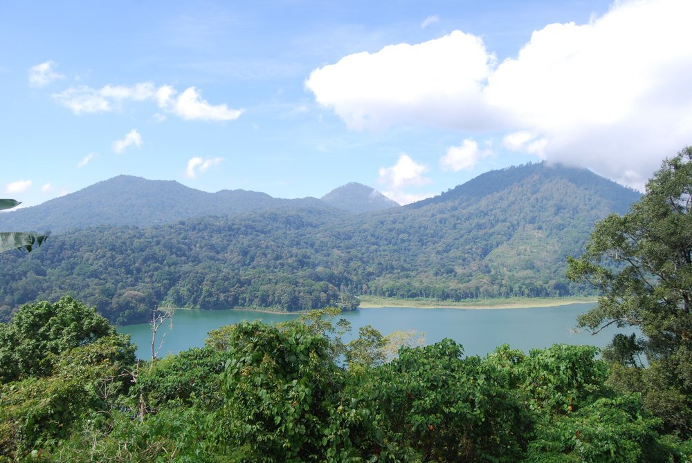 Hiking in Indonesia.