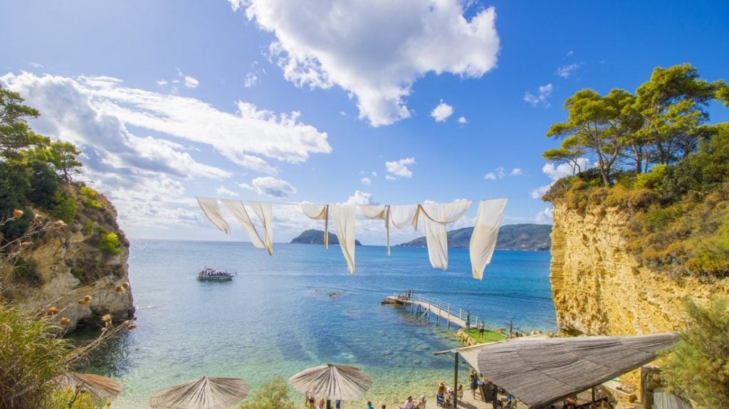 Beautiful beach in Hydra - quieter place in Greece to visit