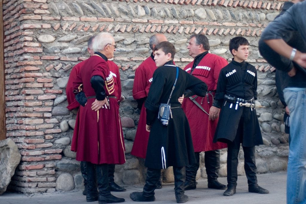 Traditional Dress of Georgian Festival Mzchetoba