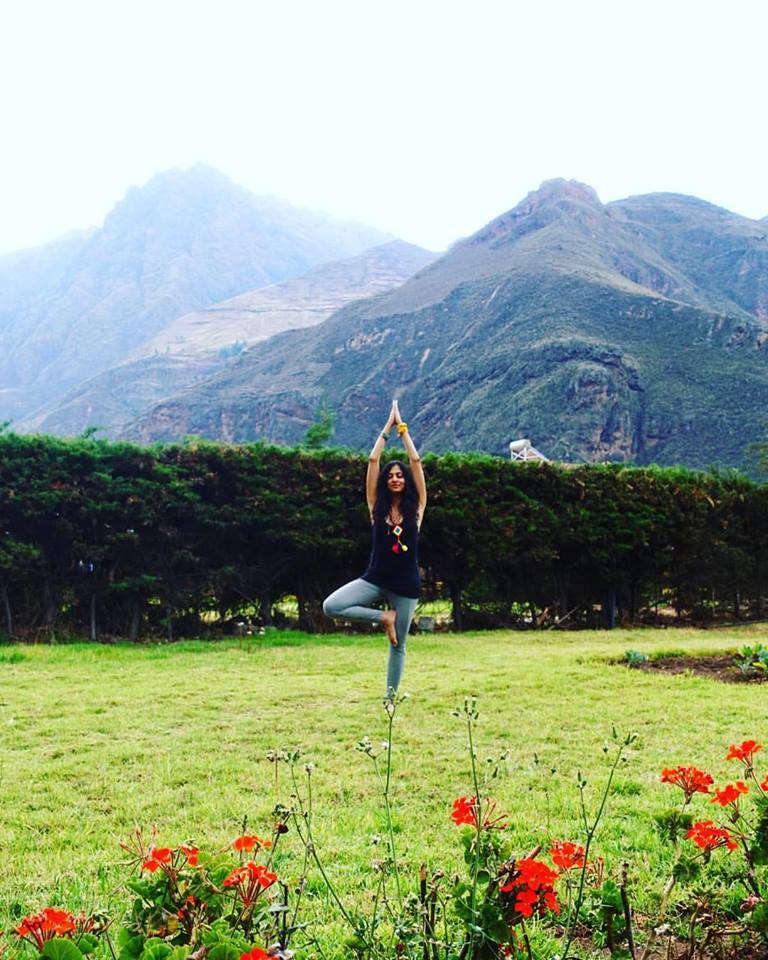 Doing yoga in Cusco's Sacred Valley