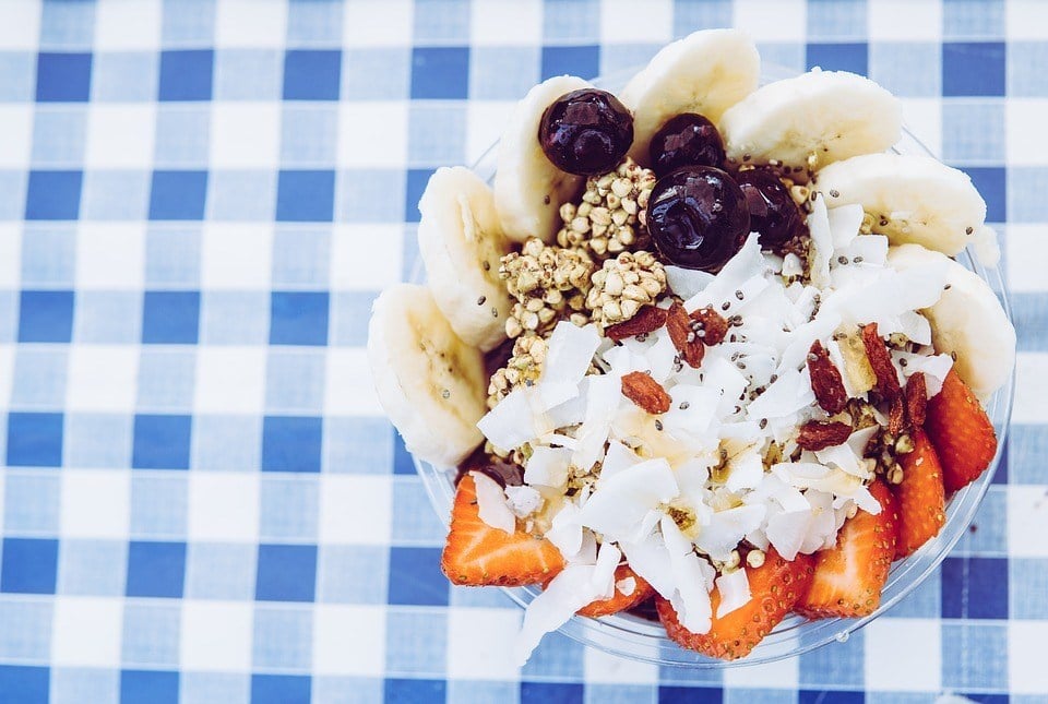 Brazilian Acai and lots of toppings. 