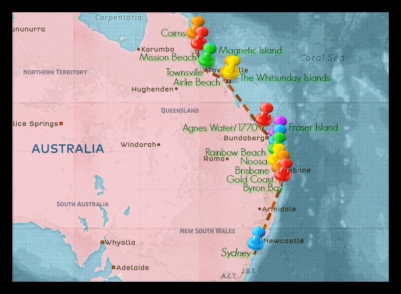 backpacking australia east coast itinerary