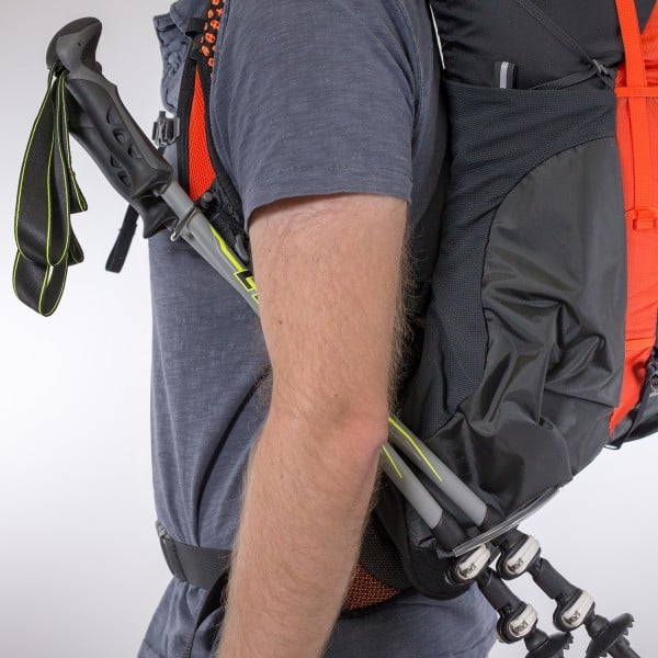 Osprey Exos stow and go trekking pole