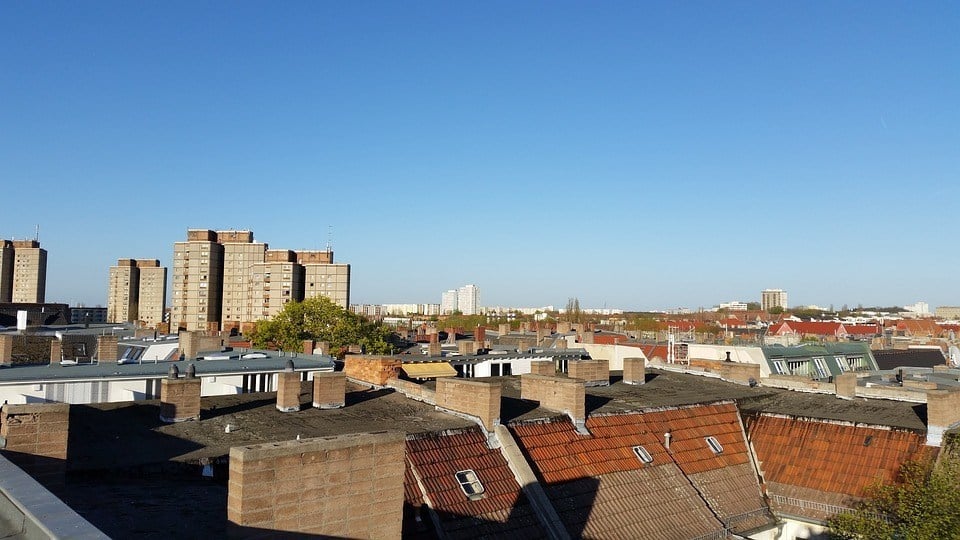 "Skyline" view of Prenzlauer Berg, Berlin