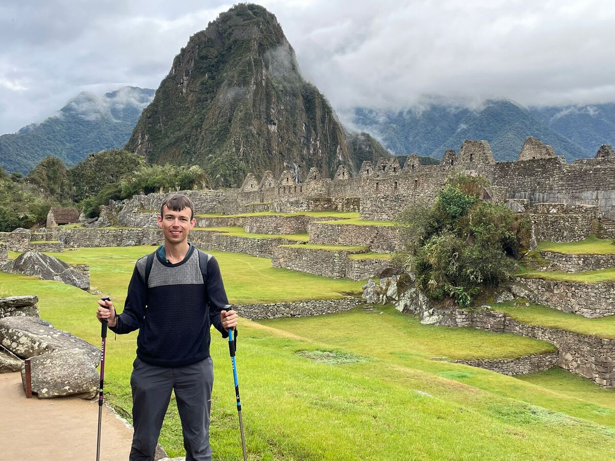 TBB team member Alex at Machu Picchu in Peru.