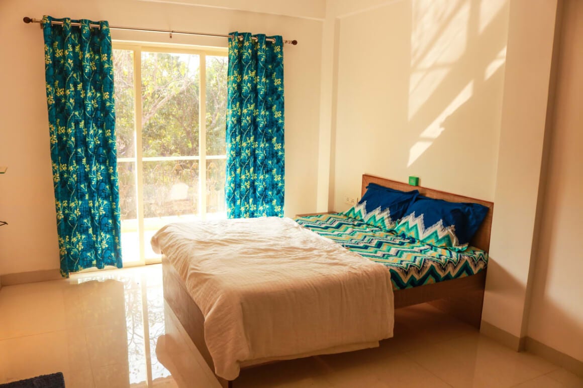 The Bucket List Goa double bedroom with natural light
