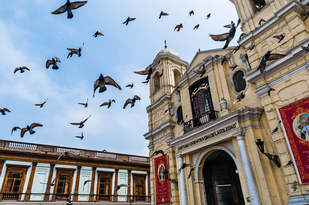 A church in Lima and place to go in Peru