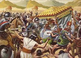 Painting depicting the history of Peru