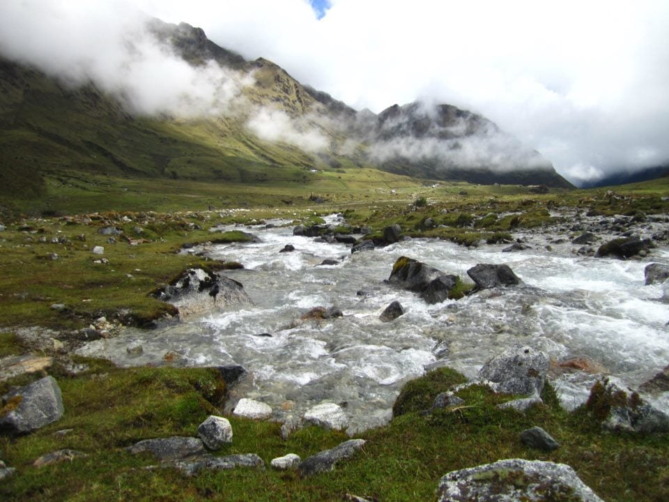 trekking in the andes mountains