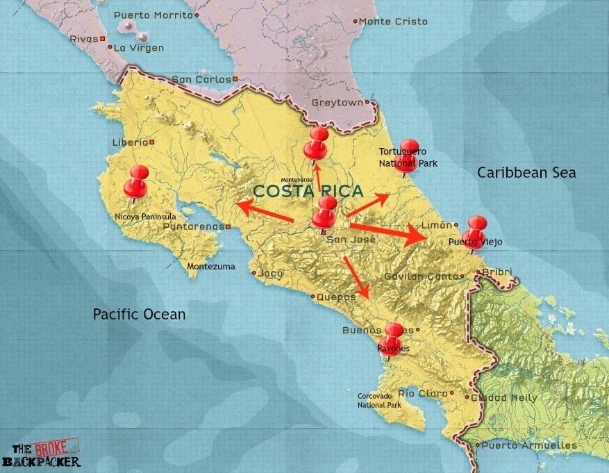 rica costa guide backpacking travel itinerary map 2021 highlights month